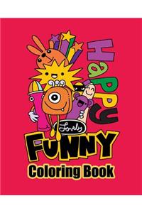 Happy Lovely Funny Coloring Book