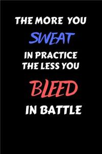 The More You Sweat in Practice the Less You Bleed in Battle