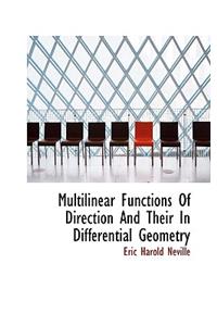 Multilinear Functions of Direction and Their in Differential Geometry