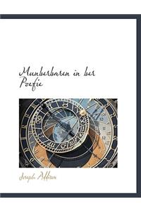 Munuber Baren in Uber Poefie