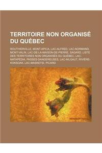 Territoire Non Organise Du Quebec