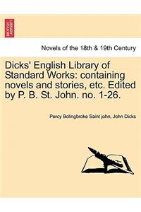 Dicks' English Library of Standard Works