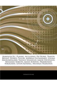 Articles on Maroussi B.C. Players, Including