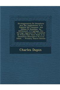 Developpements de Geometrie