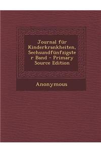 Journal Fur Kinderkrankheiten, Sechsundfunfzigster Band