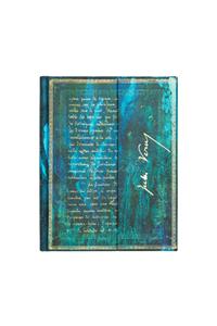 Paperblanks Verne, Twenty Thousand Leagues Embellished Manuscripts Collection Hardcover Ultra Lined Wrap Closure 144 Pg 120 GSM