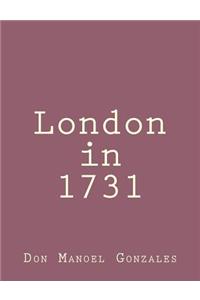 London in 1731