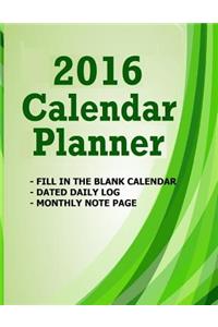 2016 Calendar Planner
