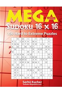 Mega Sudoku 16 X 16 - 150 Hard to Extreme Puzzles