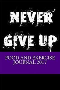 Food and Exercise Journal 2017