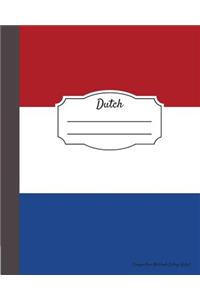 Dutch Composition Notebook College Ruled