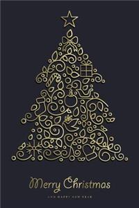 Golden Holiday Notebook