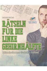 Rätseln für die Linke Gehirnhälfte Mittelschwere Sudoku-Rätsel Reisegröße