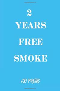 2 years free smoke Quit Smoking Journal Gift