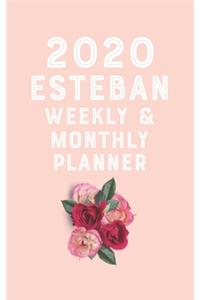 ESTEBAN planner 2020-2021, planner calendar 2020 for ESTEBAN Monthly Weekly 2020 Planner A beautiful