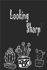Looking Sharp Black Notebook 120 Blank Lined Page (6 x 9)