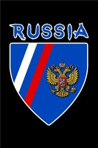 Russland Flaggen Notizbuch