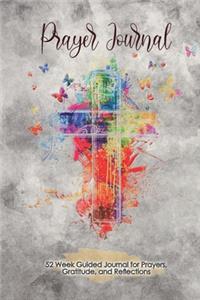 Prayer Journal with Cross on Cover - Grunge Cover