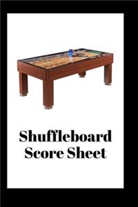 Shuffleboard Score Sheet