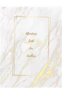 Attendance book for teachers