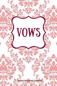 Vows Small Size Blank Journal-Wedding Vow Keepsake-5.5