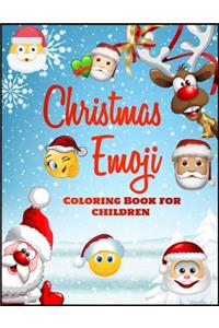 Christmas Emoji Coloring Book for Children