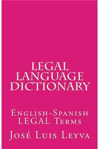 Legal Language Dictionary