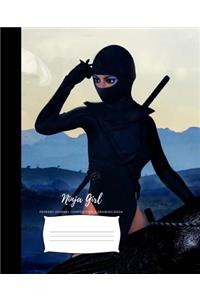 Ninja Girl Primary Journal Composition & Drawing Book