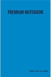 Premium Notebook - Unruled / Blank / Plain / Unlined