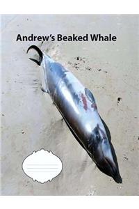 Andrew's Beaked Whale College Ruled Line Paper Composition Book
