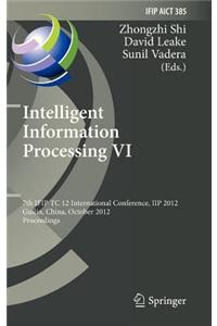 Intelligent Information Processing VI