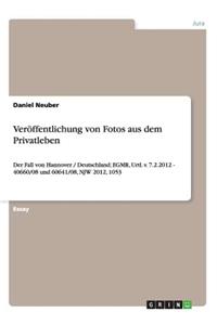 Veröffentlichung von Fotos aus dem Privatleben