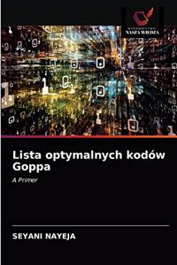 Lista optymalnych kodów Goppa