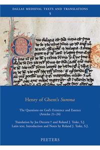 Henry of Ghent's Summa
