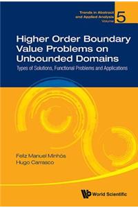 Higher Order Boundary Value Problems on Unbounded Domains: Types of Solutions, Functional Problems and Applications