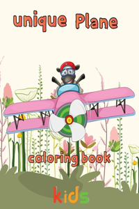 Unique Plane Coloring Book kids