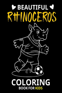 Beautiful Rhinoceros Coloring Book for kids