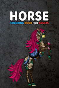 Horse Coloring Book For Adults