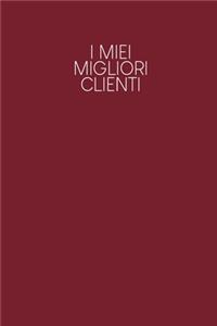 I miei migliori clienti: Quaderno da completare per la registrazione delle conversazioni con i (nuovi) clienti - Design: Rosso