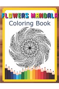Flowers Mandala Coloring Book