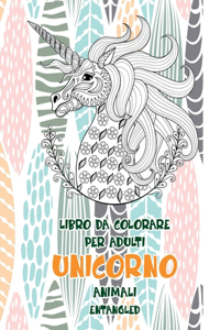 Libro da colorare per adulti - Entangled - Animali - Unicorno