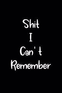 Shit I Can't Remember