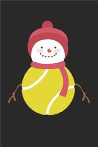 Christmas Notebook - Christmas Tennis Tennis Snowman Christmas Gift - Christmas Journal - Christmas Diary
