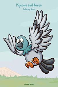 Pigeons and Doves Coloring Book