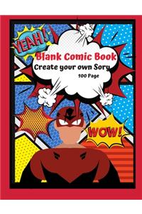 Blank Comic Book Create your Own Story 100 Pages