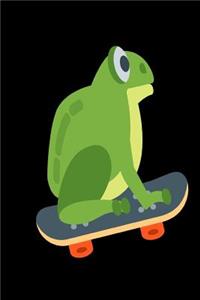 Frog Skateboarding Notebook