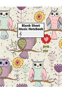 Blank Sheet Music Notebook