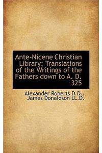 Ante-Nicene Christian Library