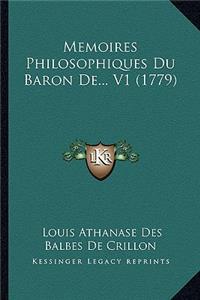 Memoires Philosophiques Du Baron De... V1 (1779)