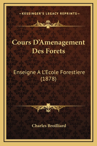 Cours D'Amenagement Des Forets